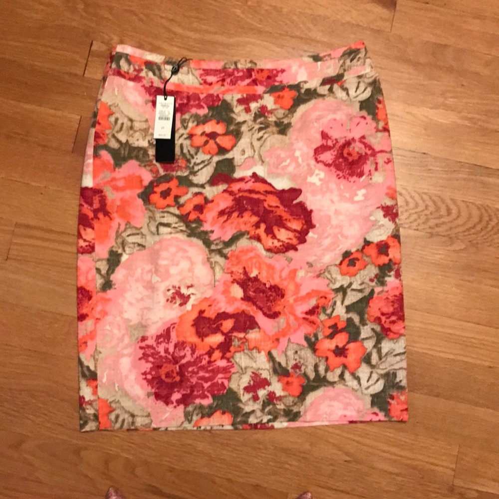 NWT Talbots floral skirt
